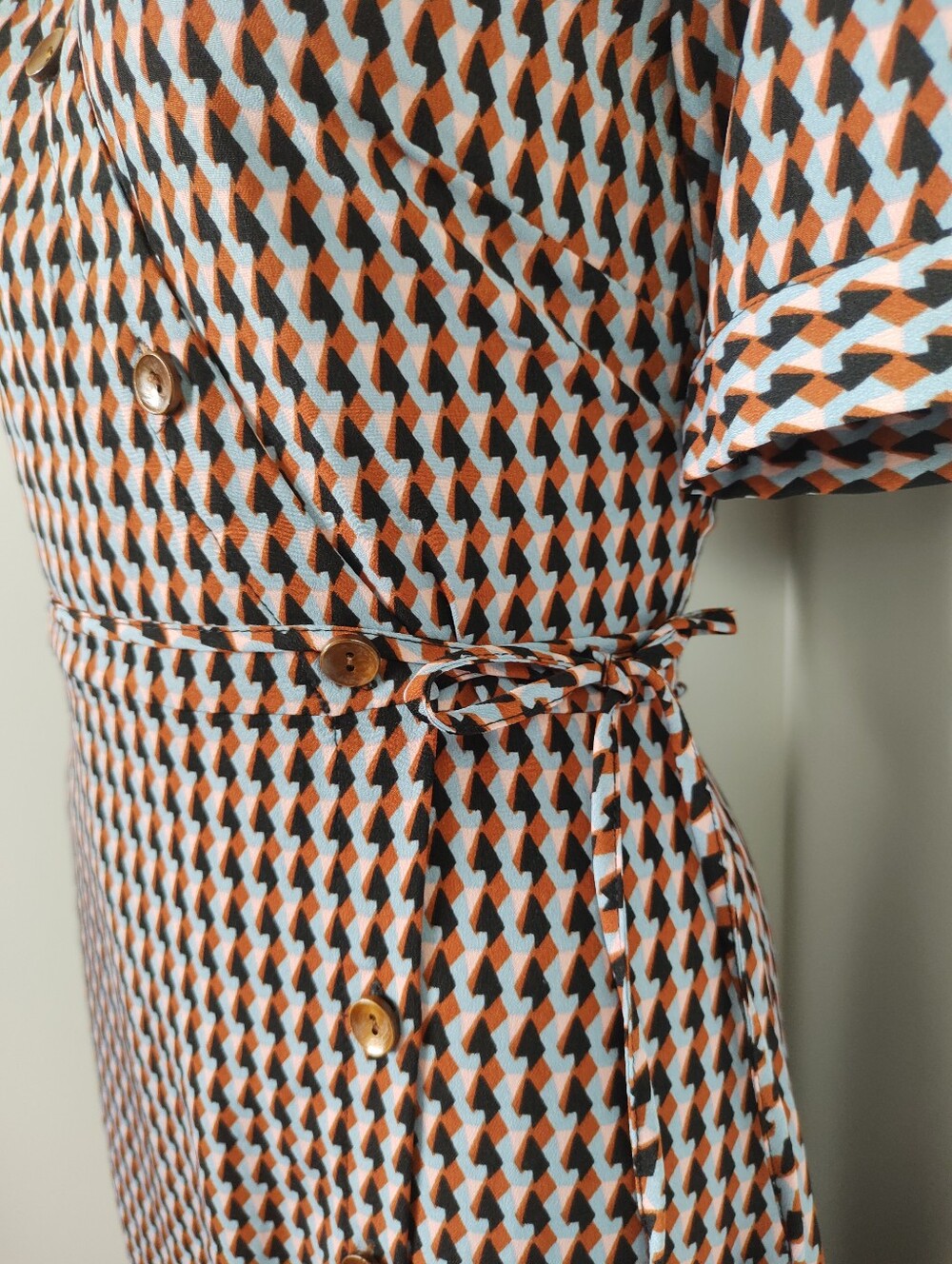 Dress Forum Los Angeles Houndstooth Wrap Dress - Picture 5 of 11